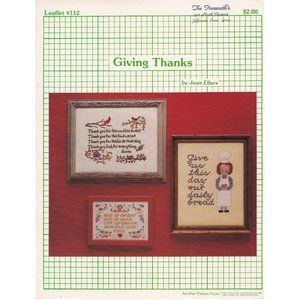 Vintage Cross Stitch Patterns, Giving Thanks by Joan Ellars, Graph Menagerie 112
